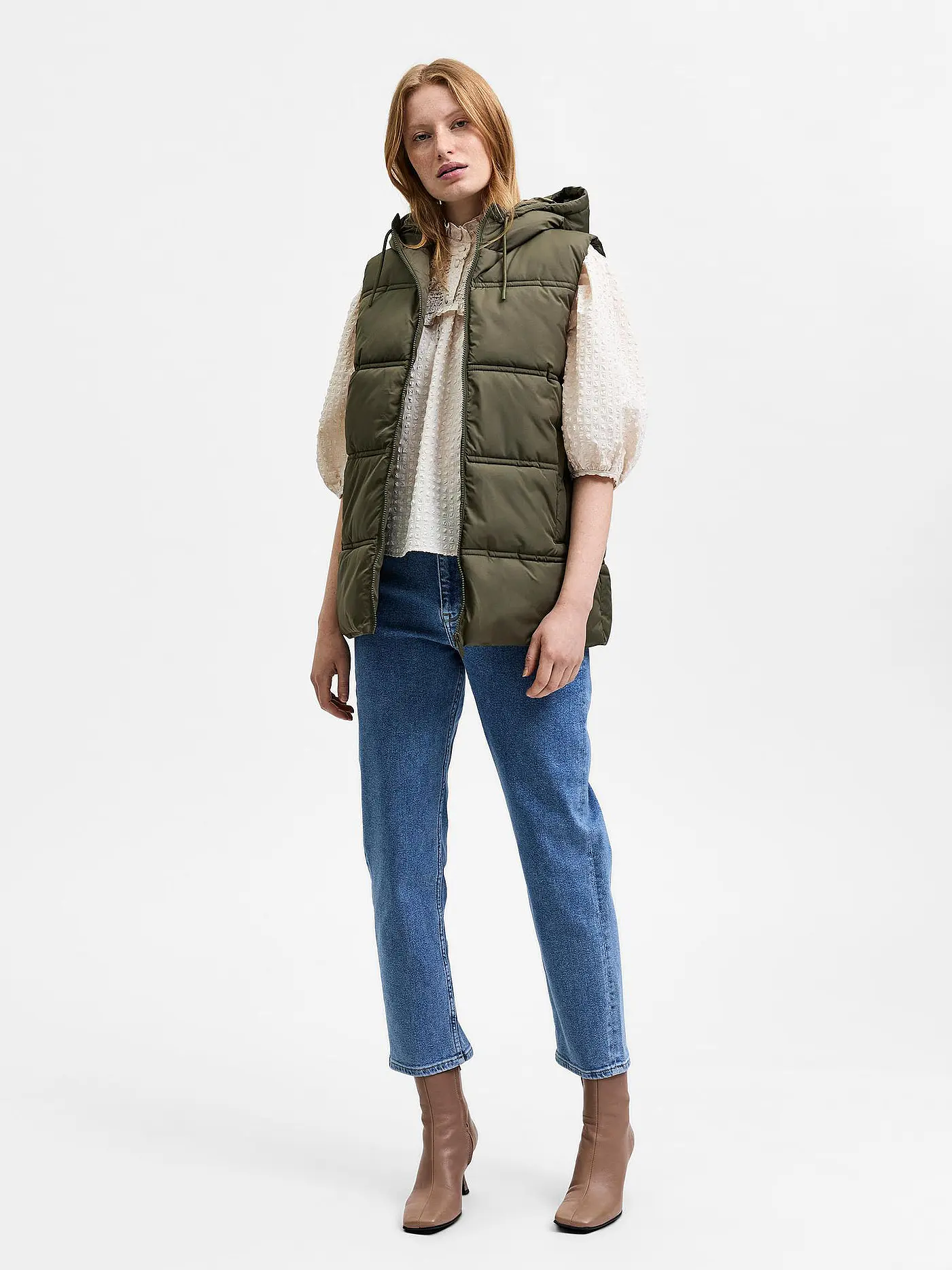 SELECTED FEMME | Steppgilet SLFALINA | olive